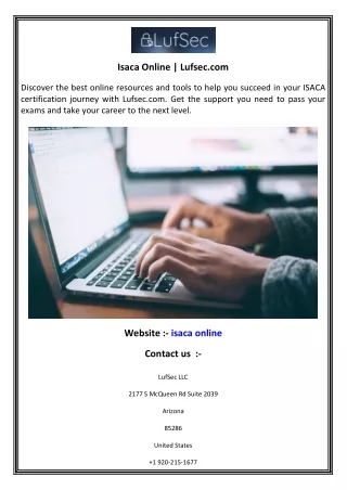 Isaca Online  Lufsec.com