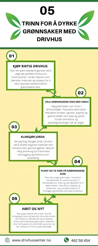 Oppdag 5 Tinn for å Dyrke Grønnsaker i Ditt Drivhus