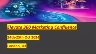 Elevate 360 Marketing Confluence - Events
