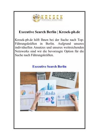 Executive Search Berlin | Kresek-pb.de