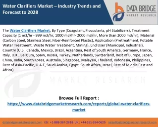 Water Clarifiers Market