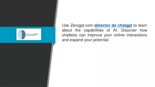 Detector De Chatgpt  Zerogpt.com