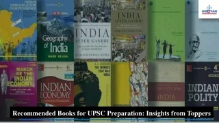 Recommended Books for UPSC Preparation: Insights from Toppers