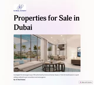 Properties for Sale in Dubai