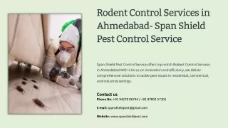 Rodent Control Services in Ahmedabad, Best Rodent Control Services in Ahmedabad