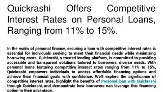 Looking For loans Apply Quickrashi loan Service.