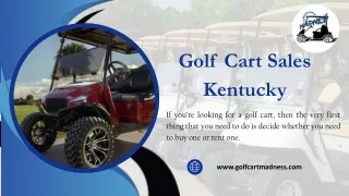 Golf Cart Sales Kentucky