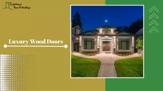 Luxury Wood Doors