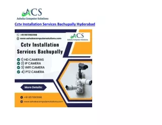 Cctv Installation Services Bachupally Hyderabad