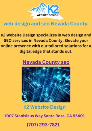 web design and seo Nevada County