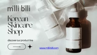 Korean Skincare Online Shop Milli Billi