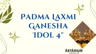 Padma Laxmi Ganesha Idol 4" – theartarium