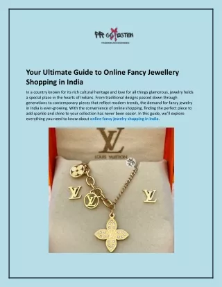 Your Ultimate Guide to Online Fancy Jewellery Shopping in India