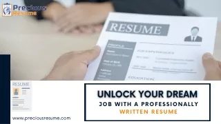 Unlock Your Dream Job with a Professionally Written Resume