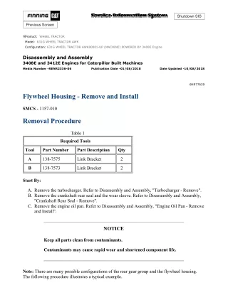 Caterpillar Cat 631G WHEEL TRACTOR (Prefix AWK) Service Repair Manual (AWK00001 and up)