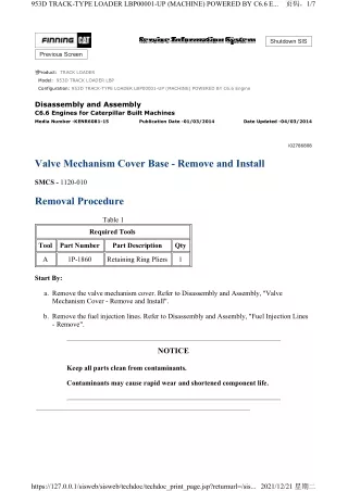 Caterpillar Cat 953D TRACK LOADER (Prefix LBP) Service Repair Manual (LBP00001 and up)