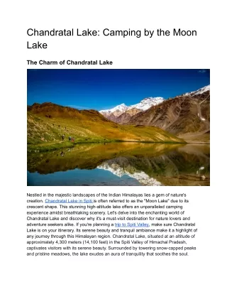 Chandratal Lake_ Camping by the Moon Lake