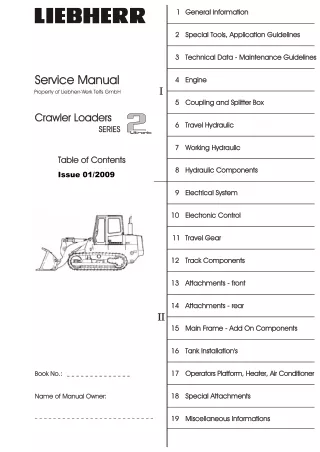 Liebherr LR 622 LR622 Crawler Loader Series 2 Litronic Service Repair Manual