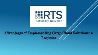 Advantages of Cargo Cloud Solutions