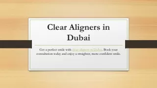 Clear Aligners in Dubai