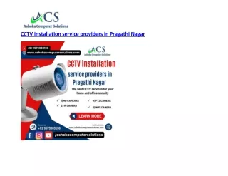 CCTV installation service providers in Pragathi Nagar