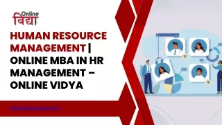 Human Resource Management | Online MBA in HR Management – Online Vidya