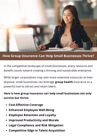 How Group Insurance Can Help Small Businesses Thrive?