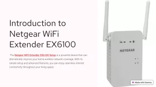 Netgear WiFi Extender EX6100 Setup