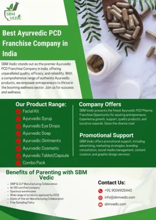 Best Ayurvedic PCD Franchise Company in India