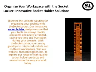 Enhance Your Lineman Toolbox with a Metric Socket Set and Socket Holder