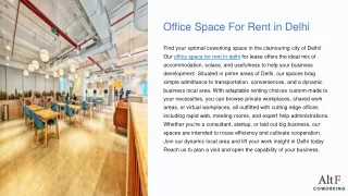 office space for rent in delhi