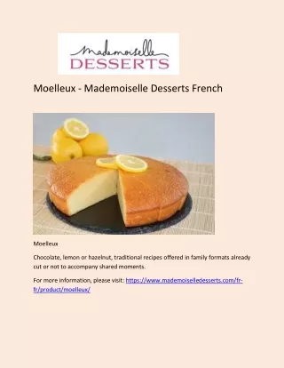 Moelleux - Mademoiselle Desserts French