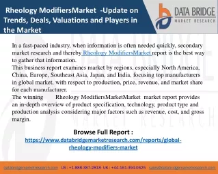 Rheology Modifiers