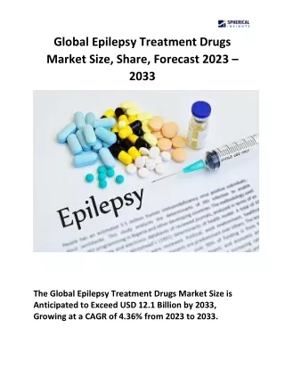 Global Epilepsy Treatment Drugs Market Size