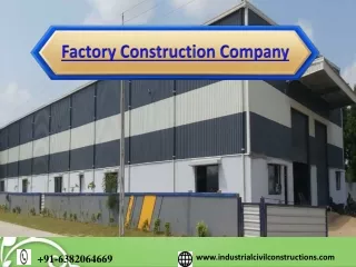 Factory Building Construction|Trichy|Madurai|Thoothukudi|Erode|Dindigul|Sivakasi|Salem|Coimbatore