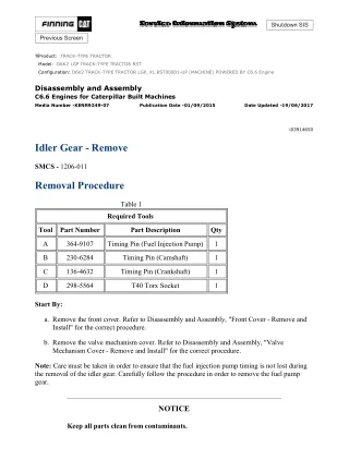 Caterpillar Cat D6K2 LGP TRACK-TYPE TRACTOR (Prefix RST) Service Repair Manual (RST00001 and up)