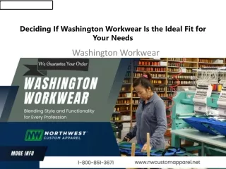 Deciding If Washington Workwear Is the Ideal Fit for Your Needs