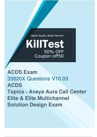 Updated Avaya 33820X Practice Test - Your Path to Success in Exam