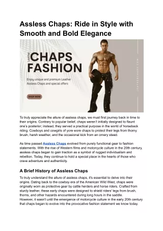 Assless Chaps