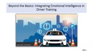 Beyond the Basics Integrating Emotional Intelligence in Driver Training