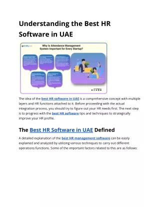 Understanding the Best HR Software in UAE