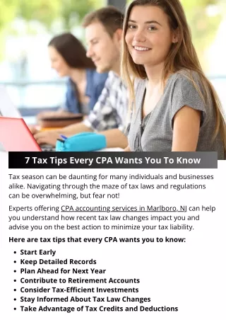 7 Tax Tips Every CPA Wants You To Know