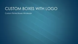 Custom Boxes with logo