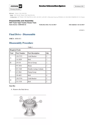 Caterpillar Cat D6T XW PAT TRACK-TYPE TRACTOR (Prefix STE) Service Repair Manual (STE00001 and up)