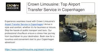 Crown Limousine_ Top Airport Transfer Service in Copenhagen