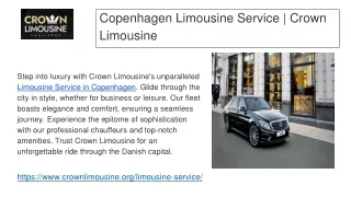 Copenhagen Limousine Service _ Crown Limousine