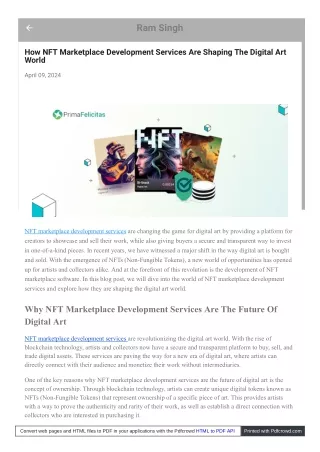 Challenges and Opportunities in NFT Marketplace Development Services