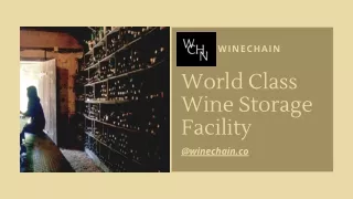 Specialised Temperature Controlled Wine Storage System