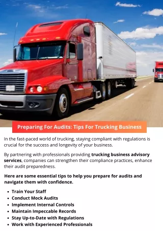 Preparing For Audits: Tips For Trucking Business