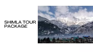 Shimla Tour Package